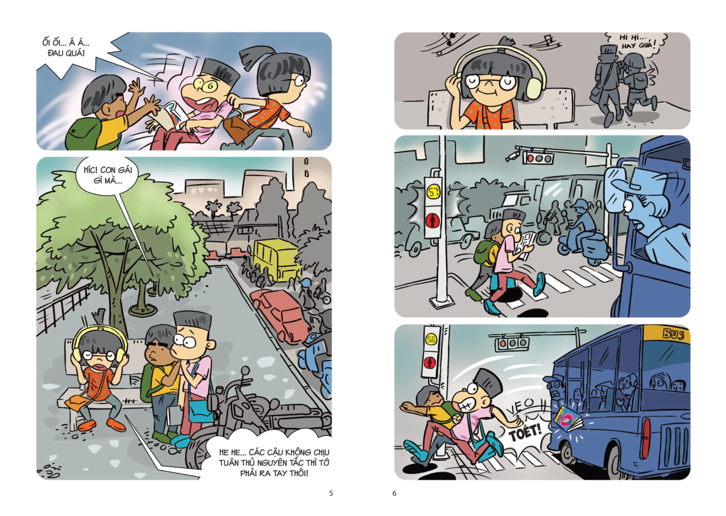 comic kĩ năng sống - dành cho trẻ tiểu học - giao thông an toàn