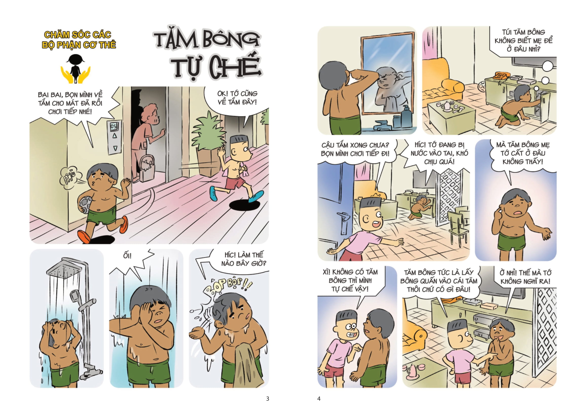comic kĩ năng sống - dành cho trẻ tiểu học - thân thể khỏe mạnh