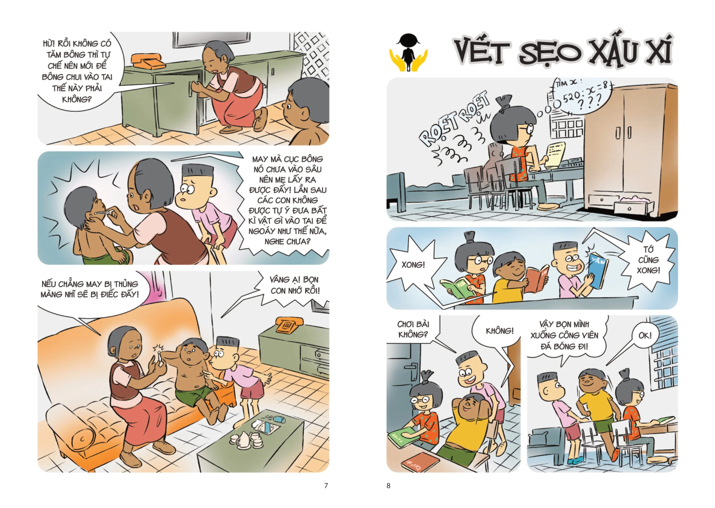 comic kĩ năng sống - dành cho trẻ tiểu học - thân thể khỏe mạnh