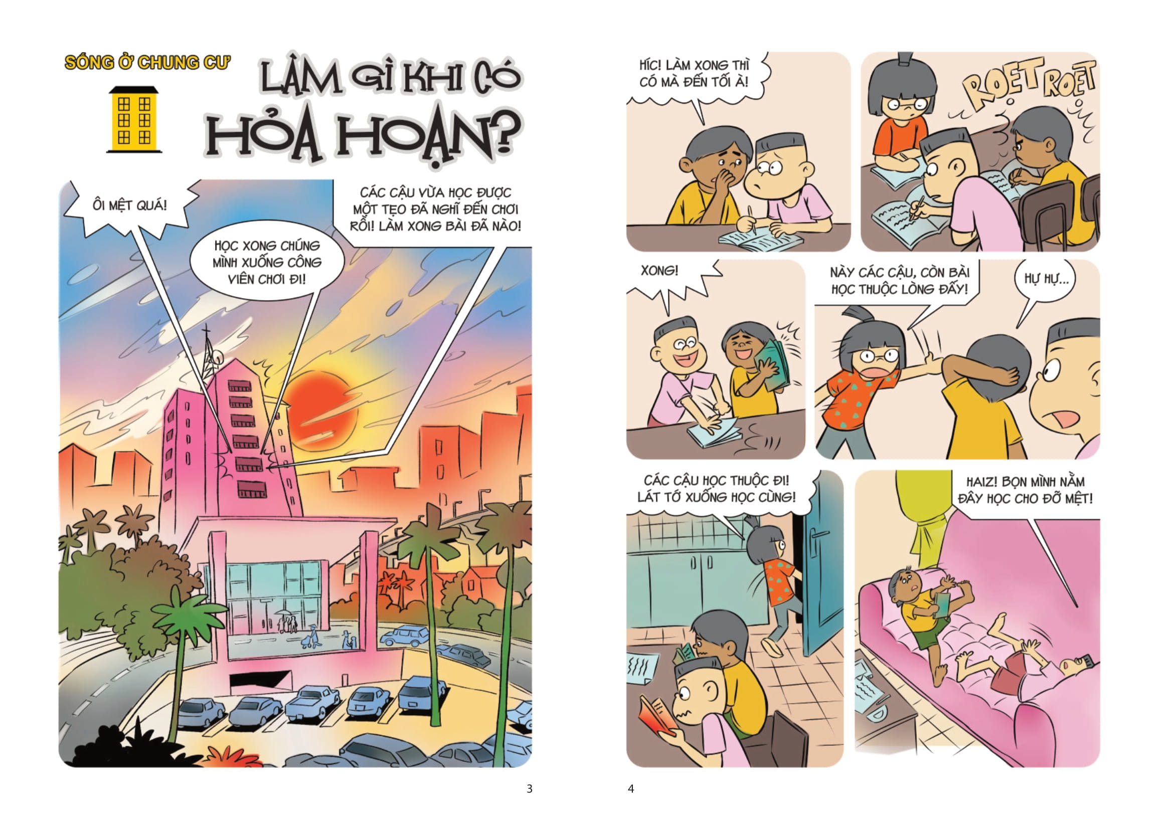 Comic Ki Nang Song - Danh Cho Tre Tieu Hoc - Thoat Hiem An Toan
