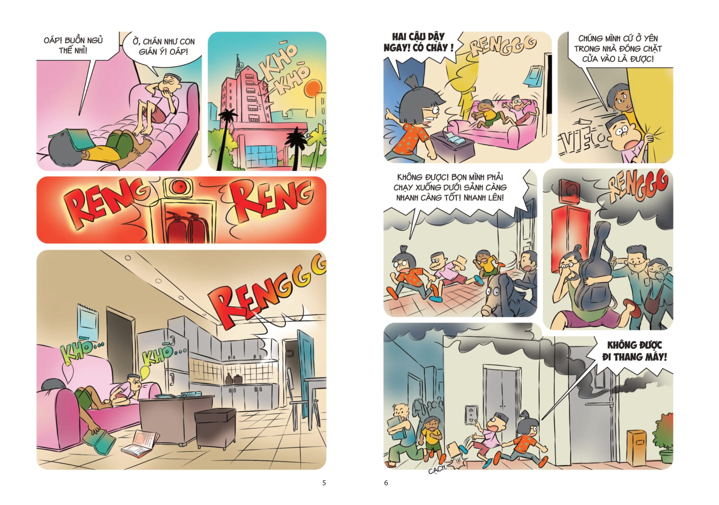 Comic Ki Nang Song - Danh Cho Tre Tieu Hoc - Thoat Hiem An Toan