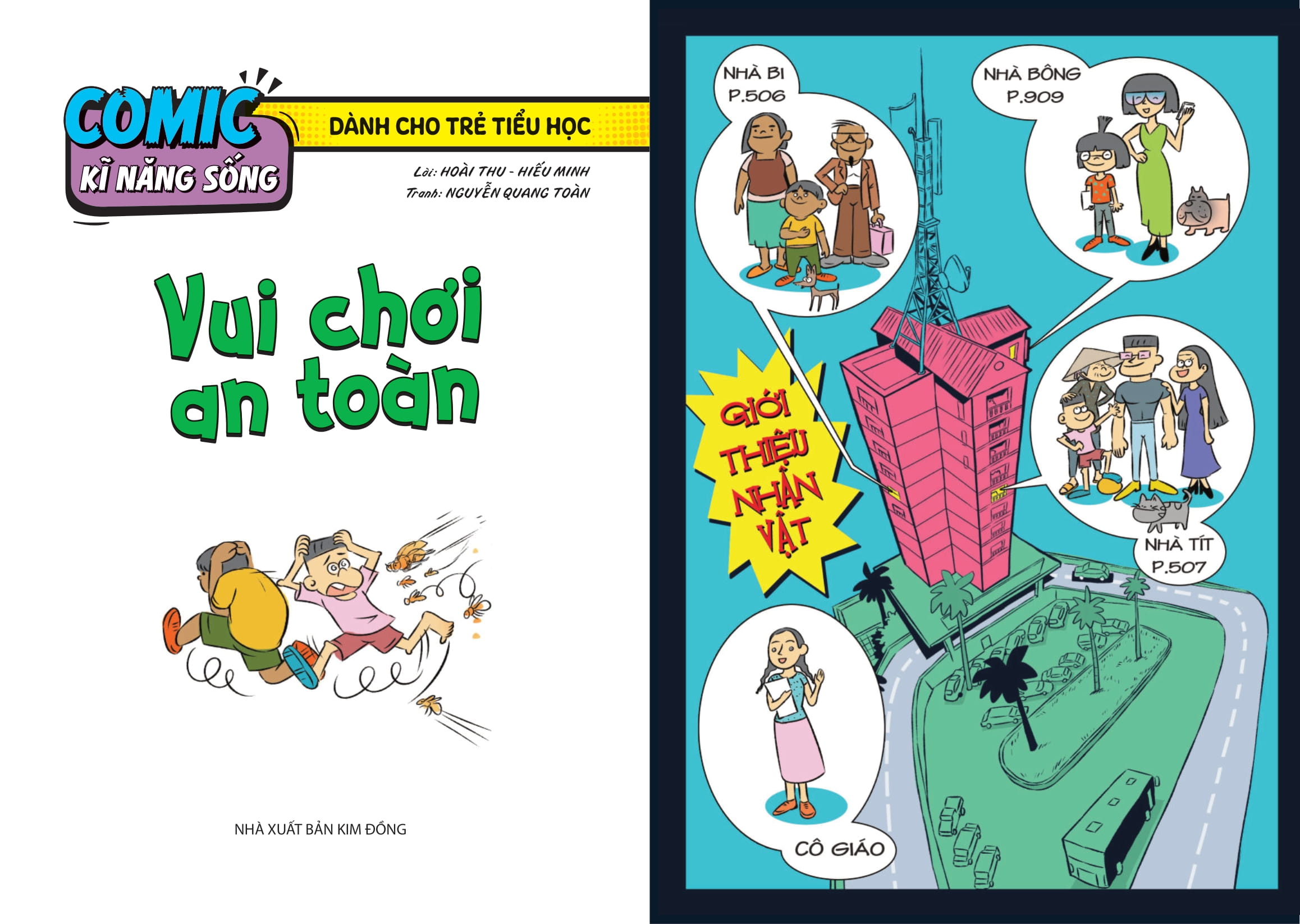 comic kĩ năng sống - dành cho trẻ tiểu học - vui chơi an toàn
