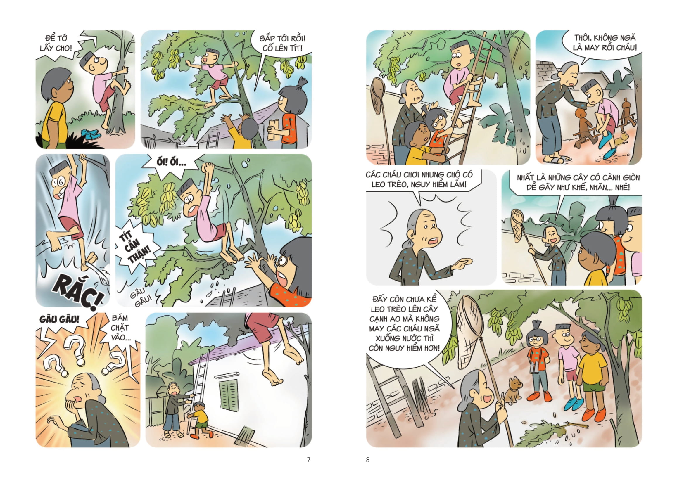 comic kĩ năng sống - dành cho trẻ tiểu học - vui chơi an toàn