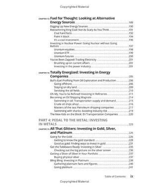 commodities for dummies 3rd edition