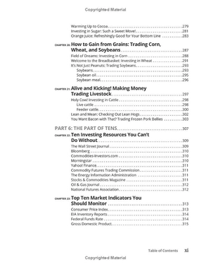 commodities for dummies 3rd edition