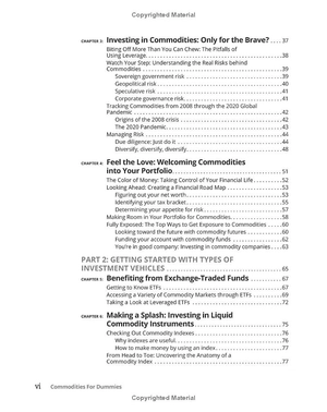 commodities for dummies 3rd edition