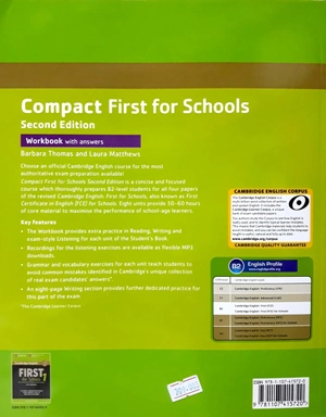 compact first for schools workbook with answers with audio
