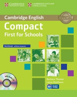 compact first for schools workbook without answers with audio-cd