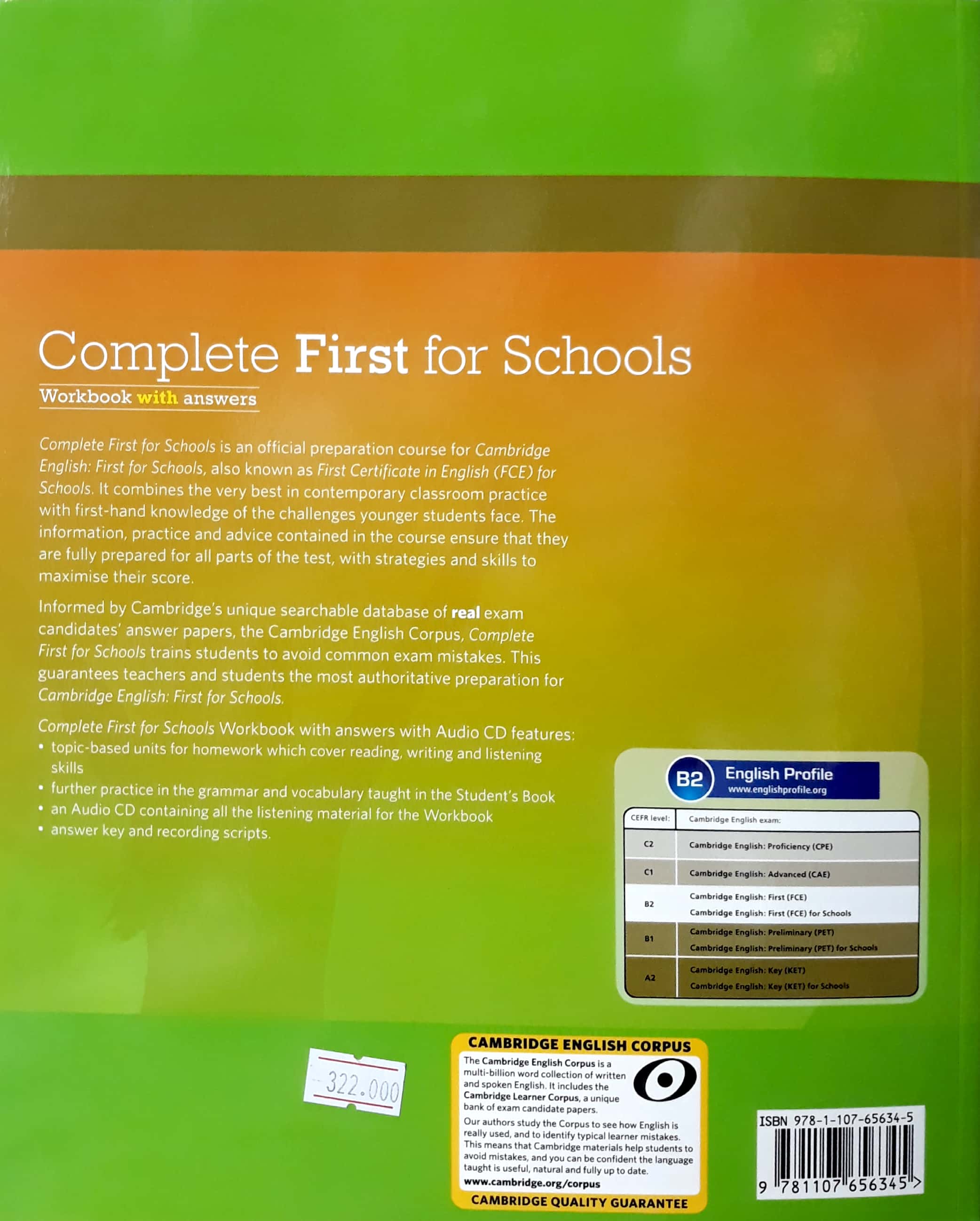 complete first for schools workbook with answers with audio cd