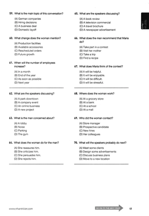complete toeic listening comprehension (kèm mp3)