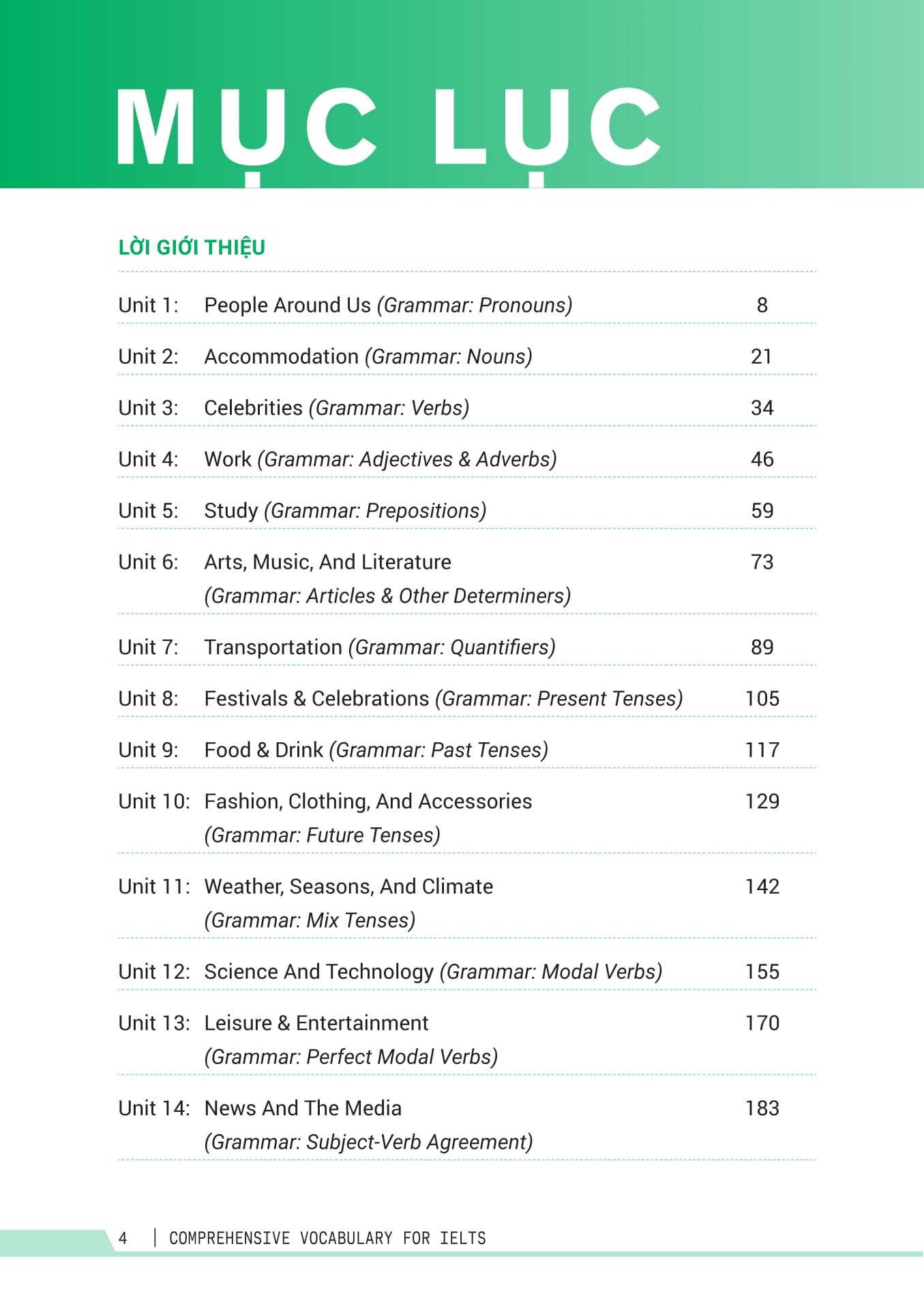 Comprehensive Vocabulary For IELTS - Tu Vung Toan Dien Luyen Thi IELTS
