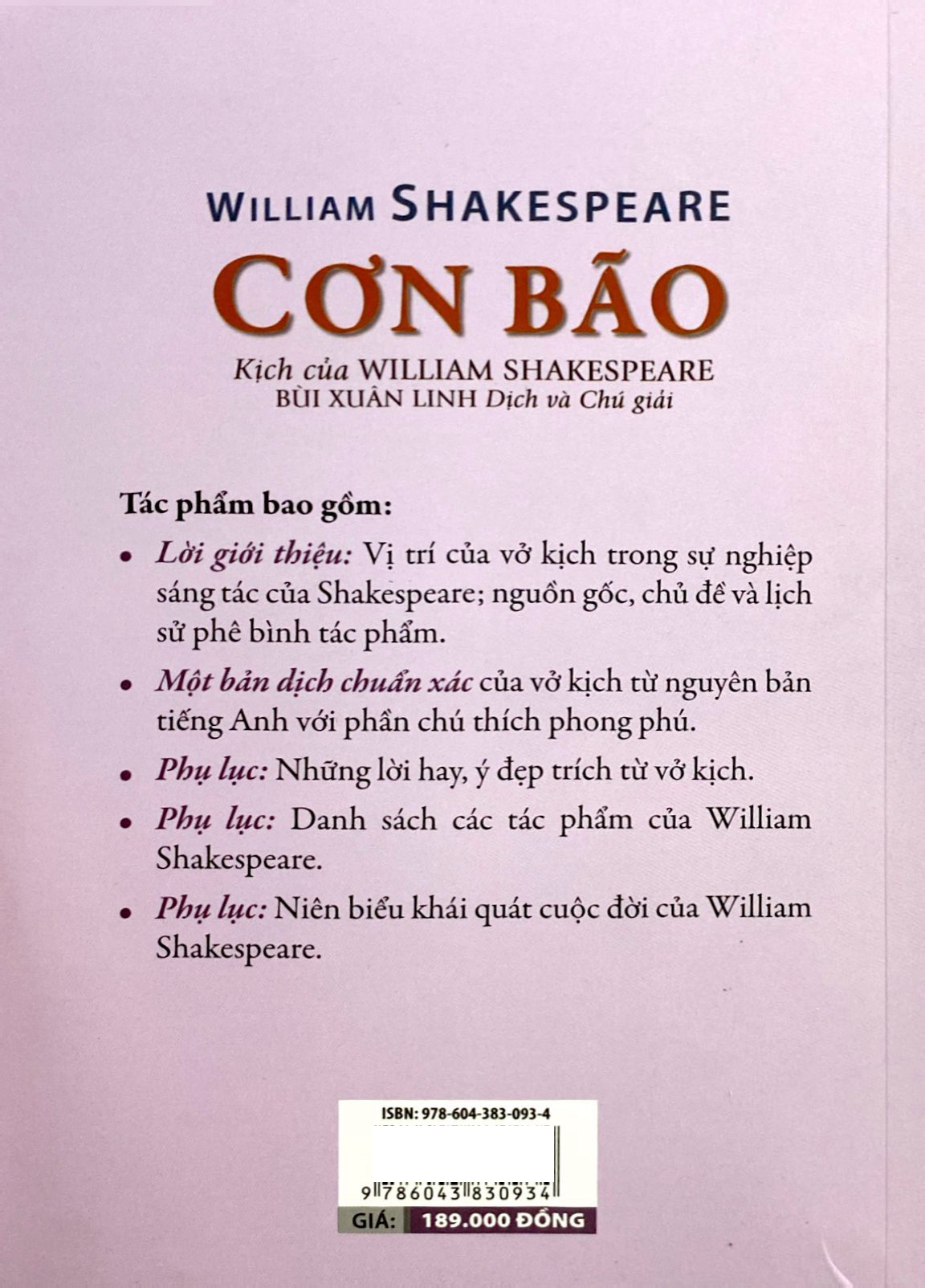 cơn bão - the tempest