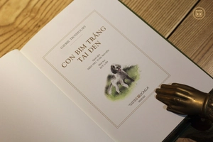 con bim trắng tai đen - ấn bản giới hạn - bìa da