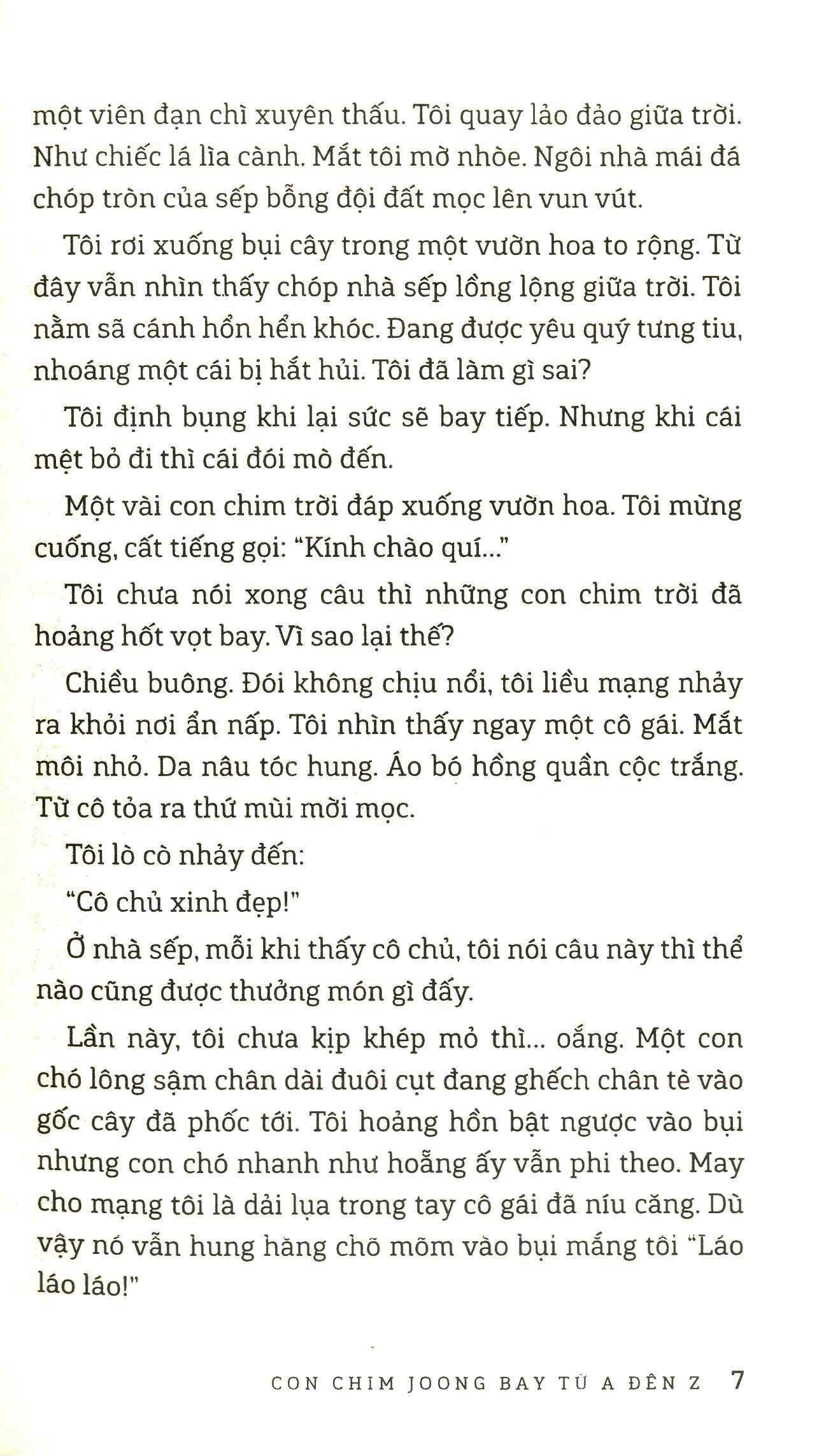 con chim joong bay từ a đến z