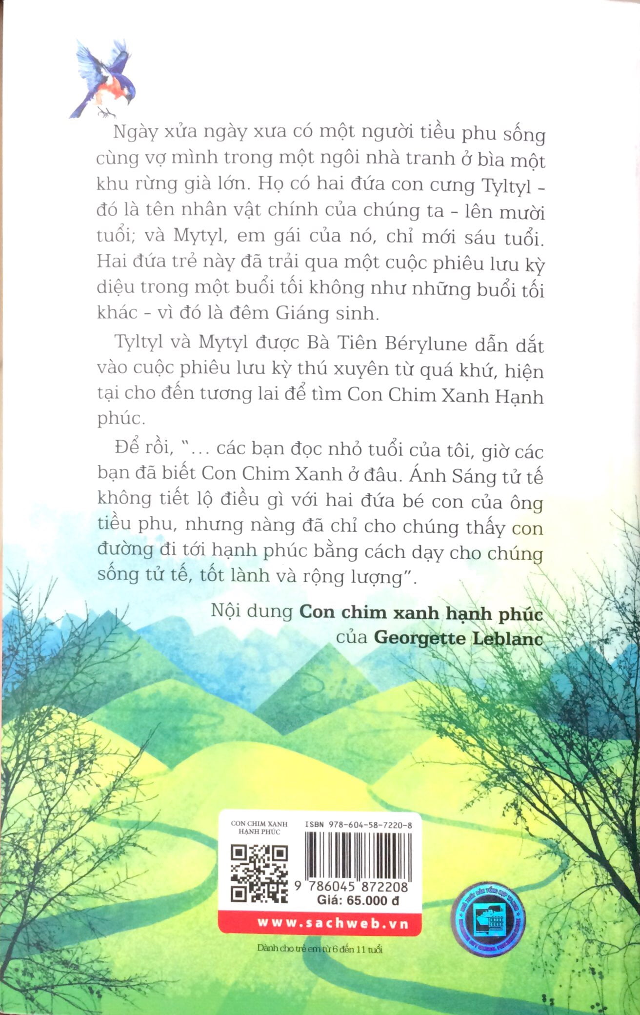 con chim xanh hạnh phúc