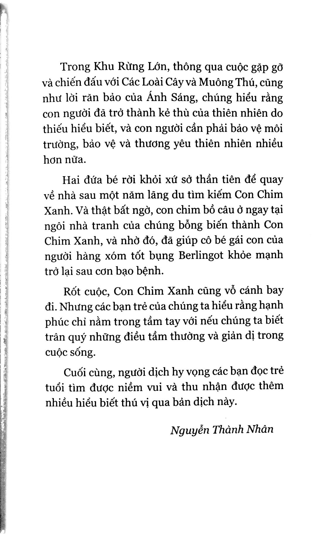 con chim xanh hạnh phúc