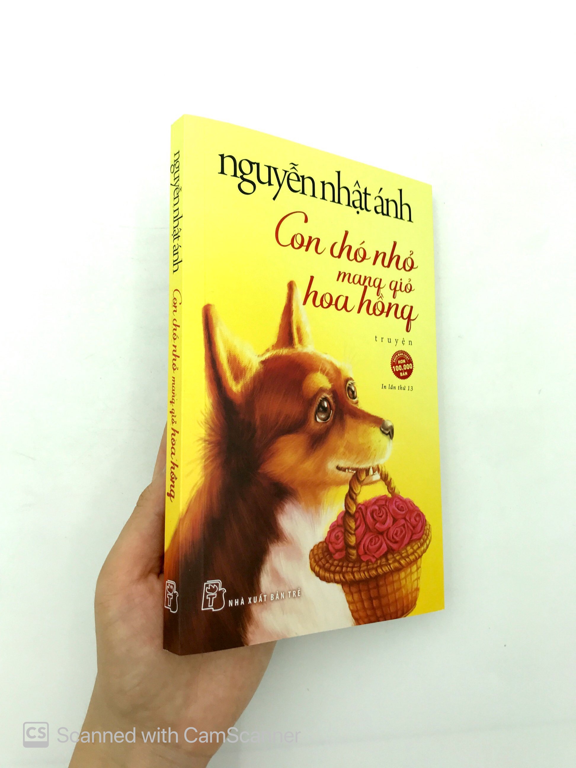 con chó nhỏ mang giỏ hoa hồng (tái bản 2020)