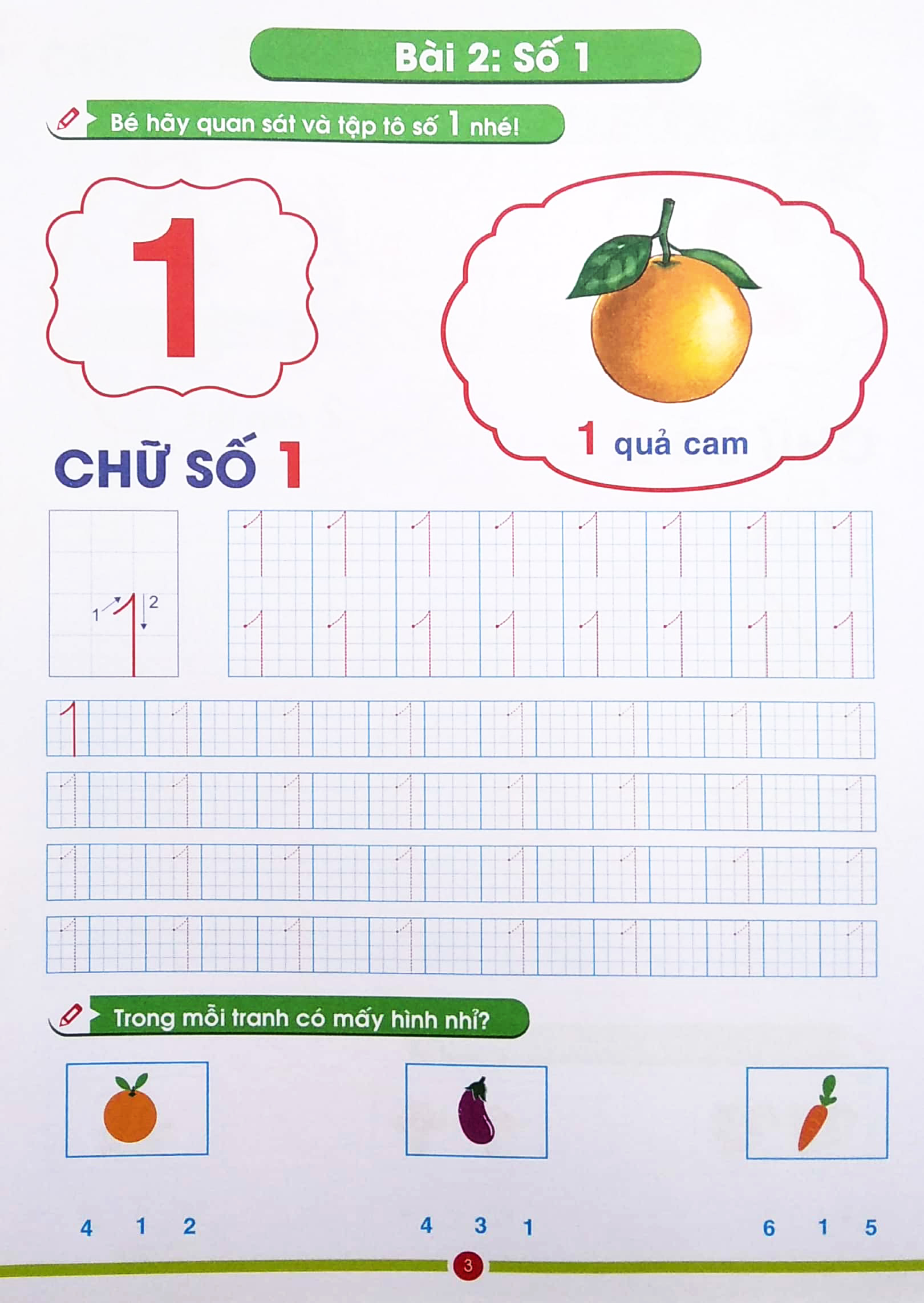 con chuẩn bị vào lớp 1 - bé làm quen với chữ số