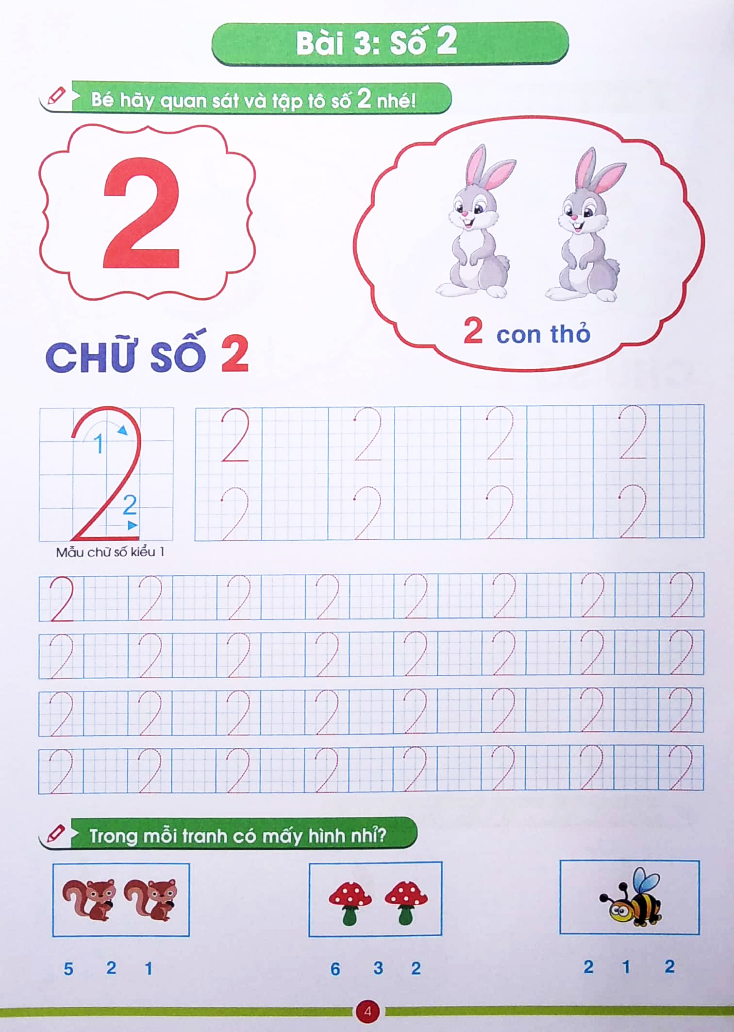 con chuẩn bị vào lớp 1 - bé làm quen với chữ số