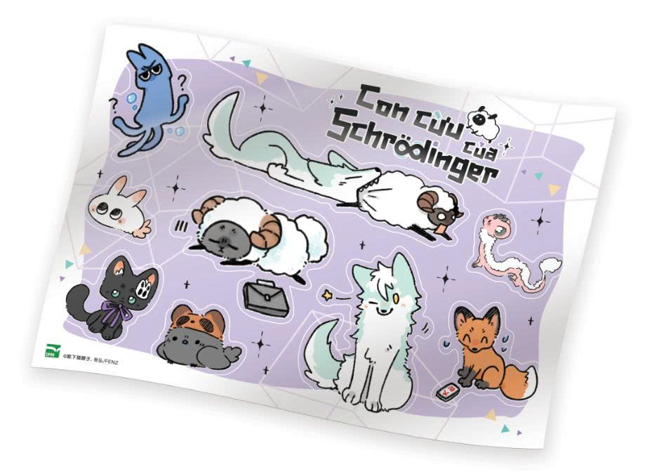 Con Cuu Cua Schrodinger - Tap 1 - Ban Suu Tam - Tang Kem Bookmark Hai Mat + Moc Khoa Acrylic + Clear Card + Sticker
