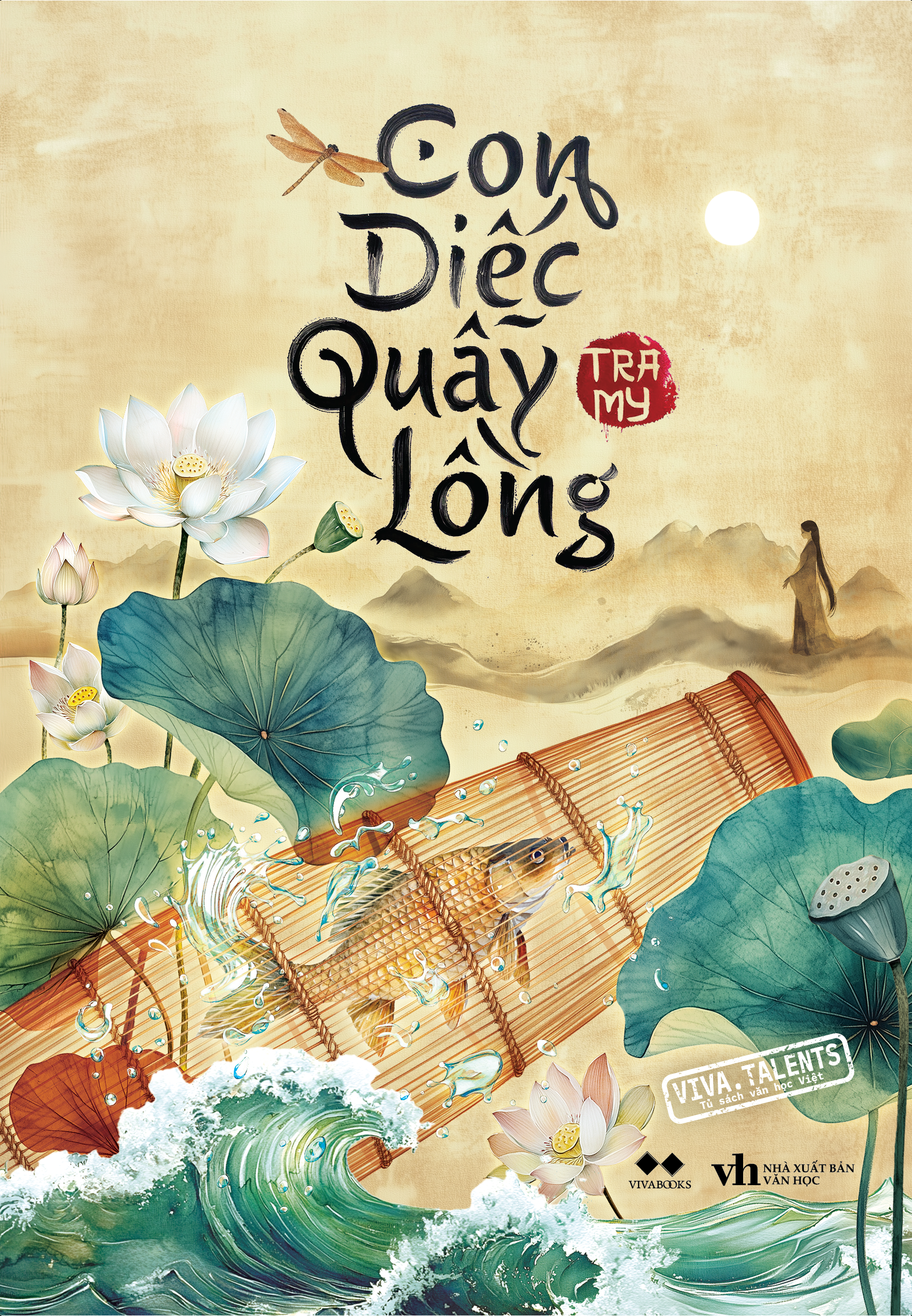 con diếc quẫy lồng - tặng kèm bookmark bồi bế hình