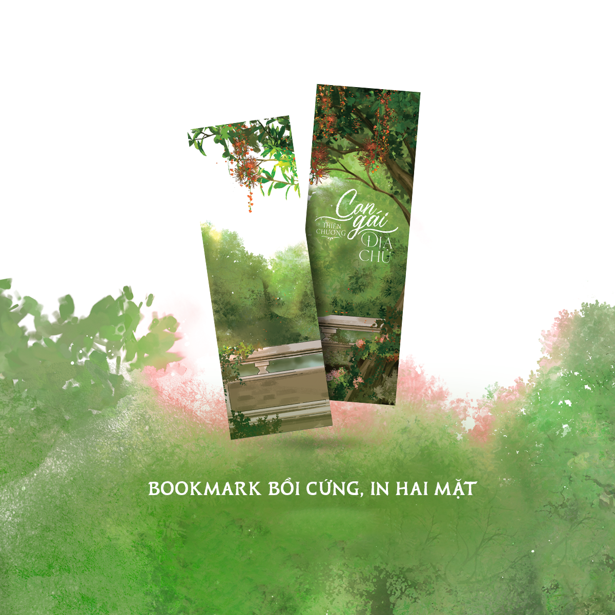 Con Gai Dia Chu - Tang Kem 1 Bookmark 2 Mat + 1 Postcard + 2 Card Bo Goc