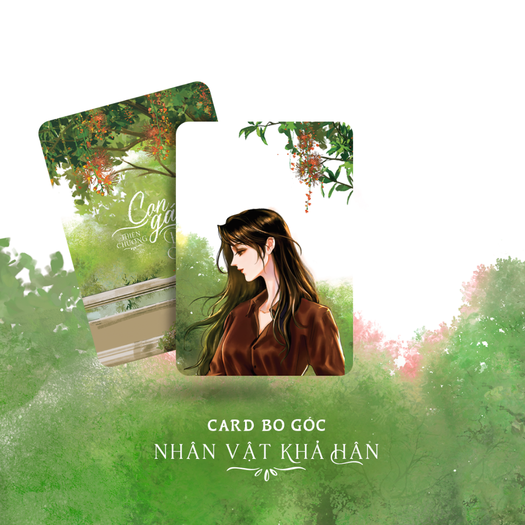 Con Gai Dia Chu - Tang Kem 1 Bookmark 2 Mat + 1 Postcard + 2 Card Bo Goc