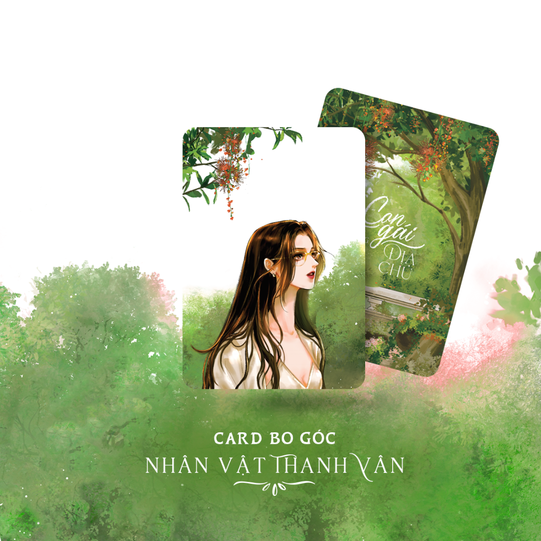 Con Gai Dia Chu - Tang Kem 1 Bookmark 2 Mat + 1 Postcard + 2 Card Bo Goc