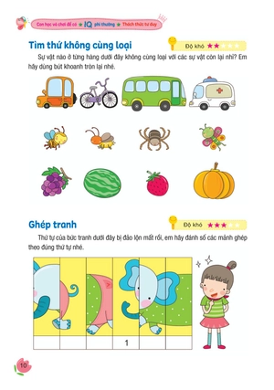 con học và chơi để có iq thiên tài - thách thức tư duy