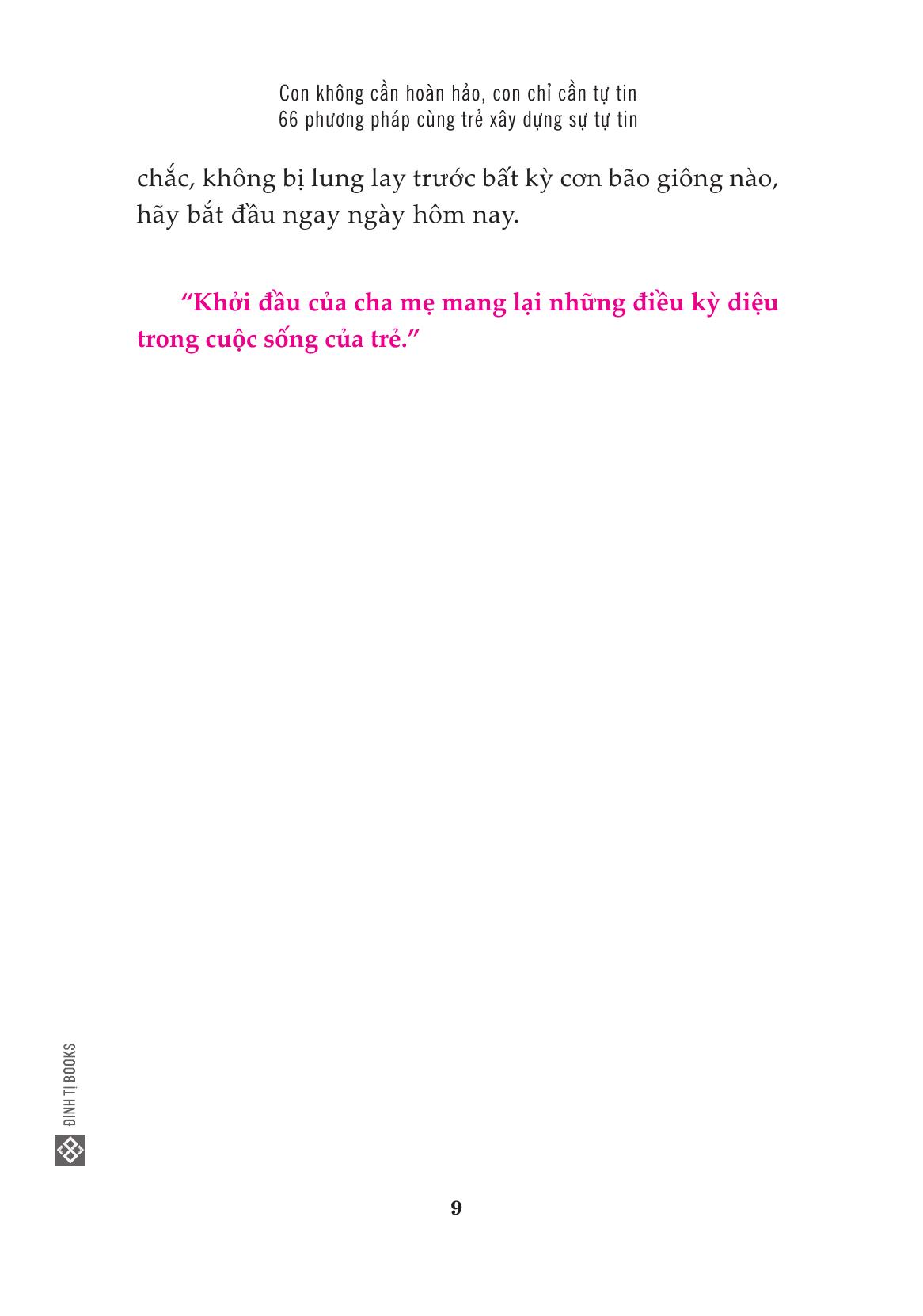 con không cần hoàn hảo, con chỉ cần tự tin - 66 phương pháp cùng trẻ xây dựng sự tự tin