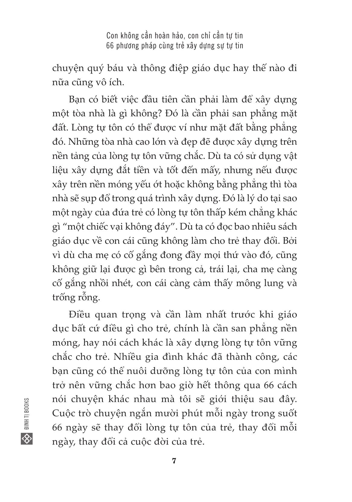 con không cần hoàn hảo, con chỉ cần tự tin - 66 phương pháp cùng trẻ xây dựng sự tự tin