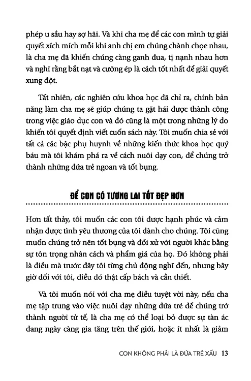 con không phải là đứa trẻ xấu