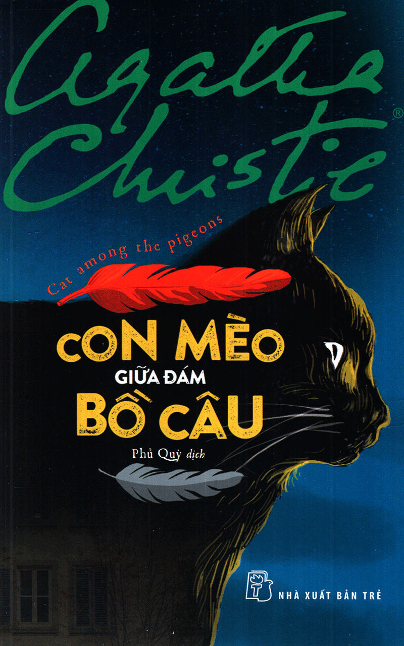 con mèo giữa đám bồ câu