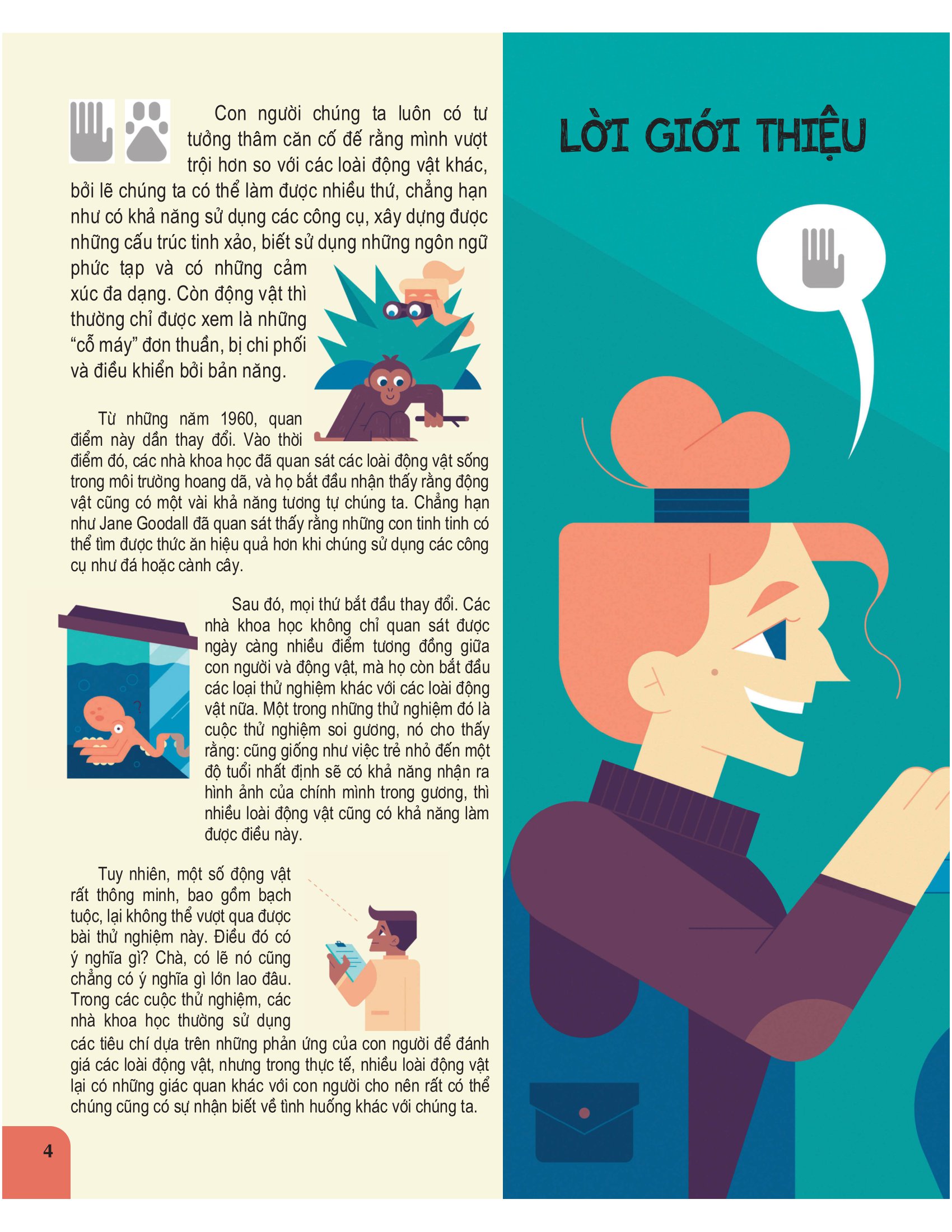 con người & động vật - những điểm tương đồng thú vị