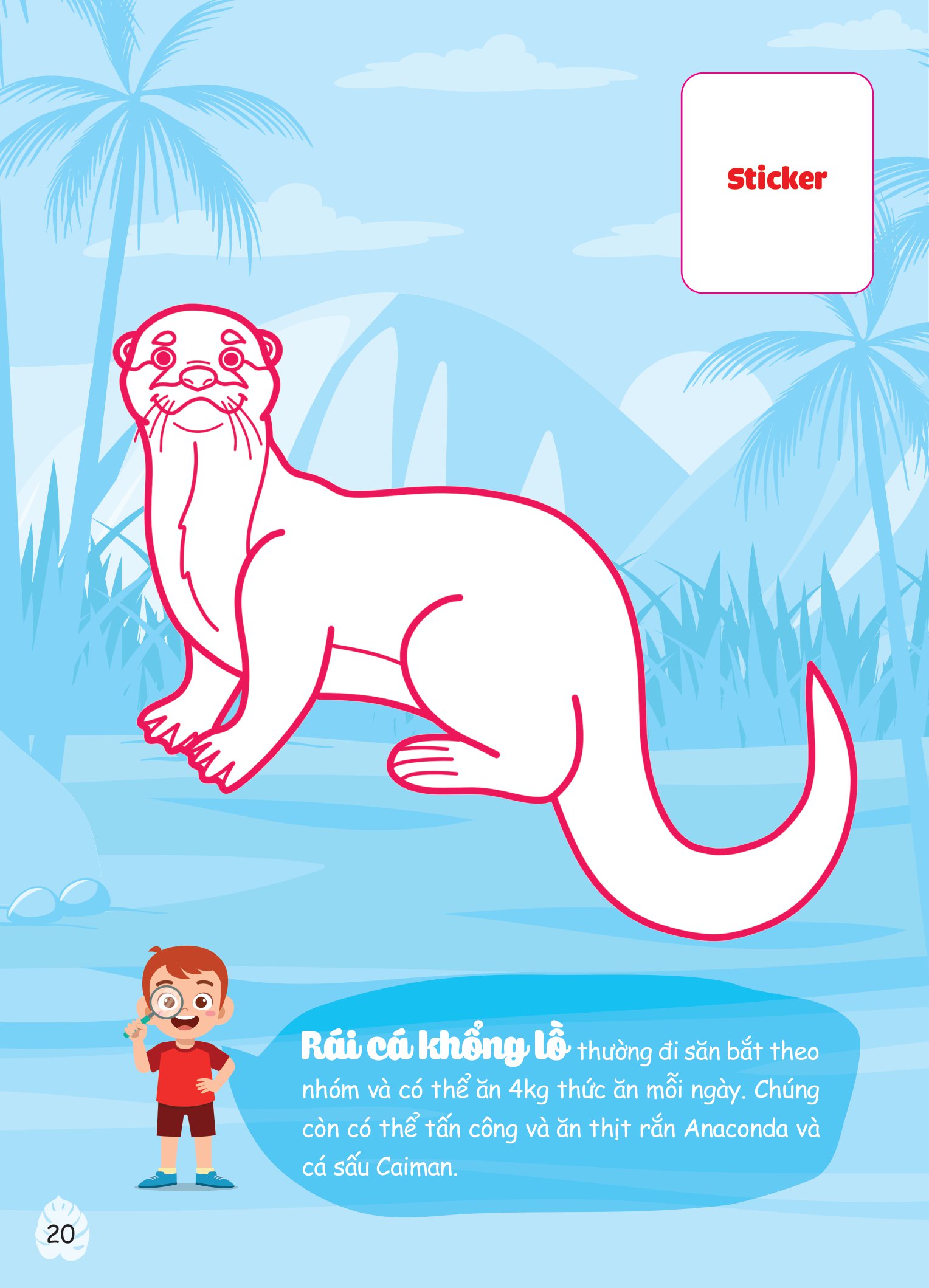 con tô màu - thám hiểm amazon