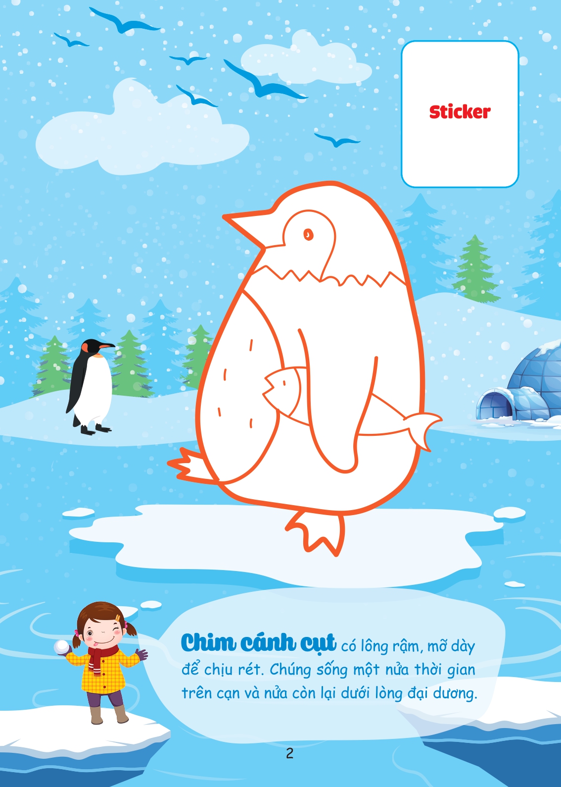 con tô màu - thám hiểm bắc cực