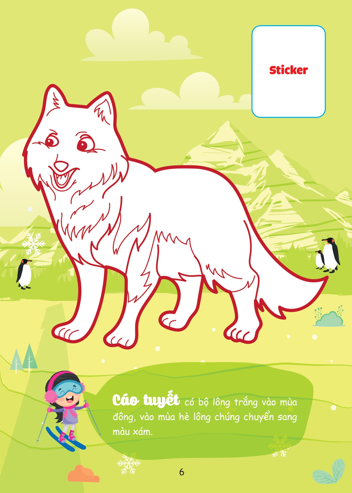 con tô màu - thám hiểm bắc cực