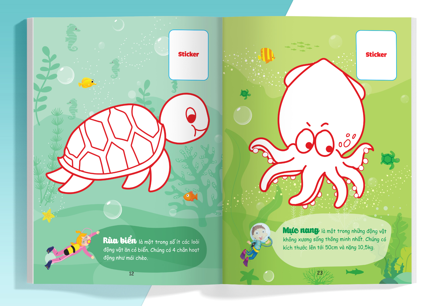 con tô màu - thám hiểm đại dương