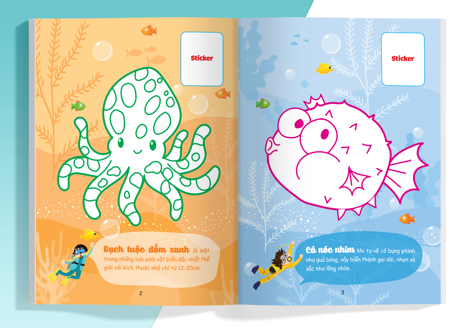 con tô màu - thám hiểm đại dương