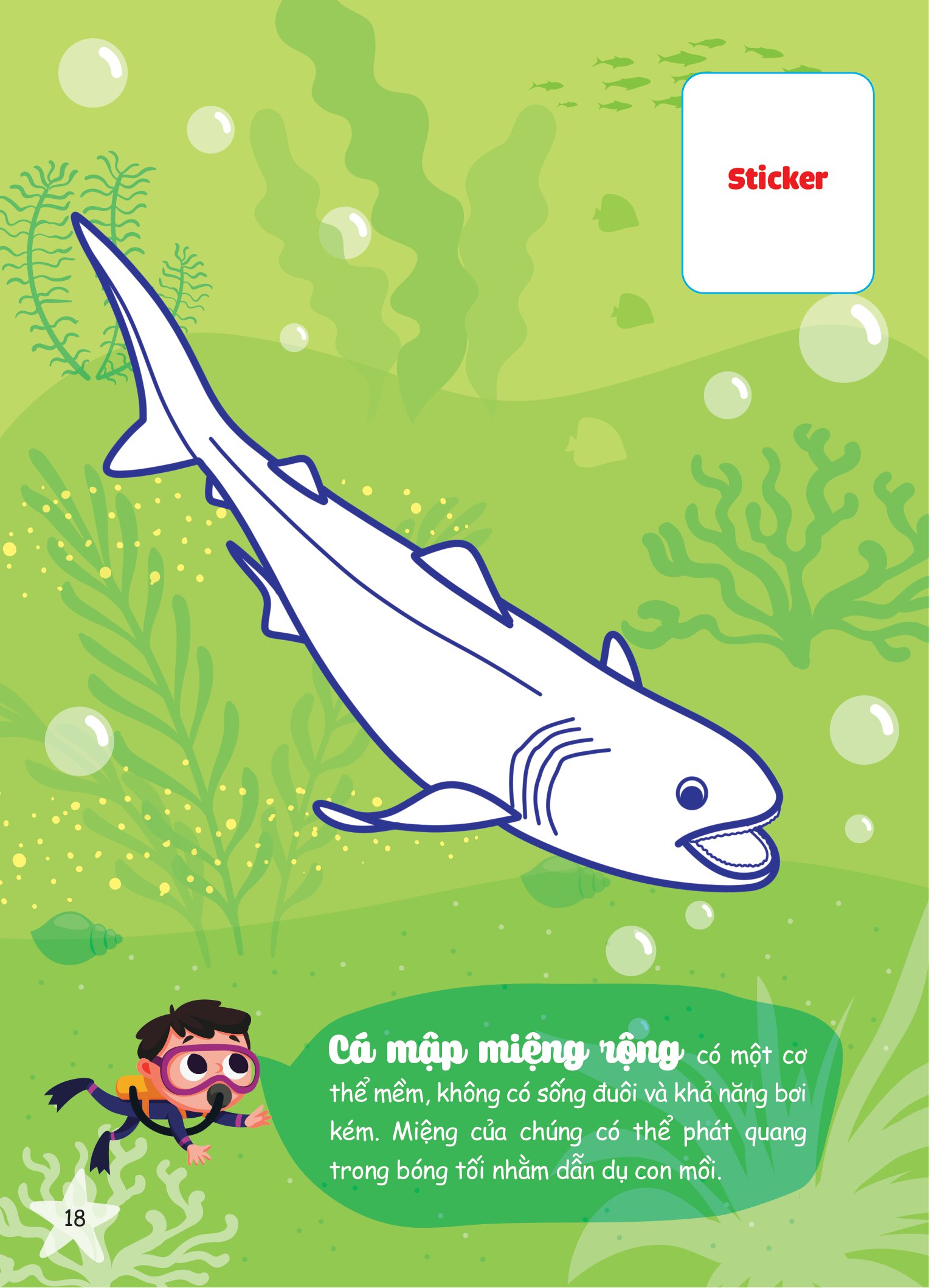 con tô màu - thám hiểm đáy biển sâu