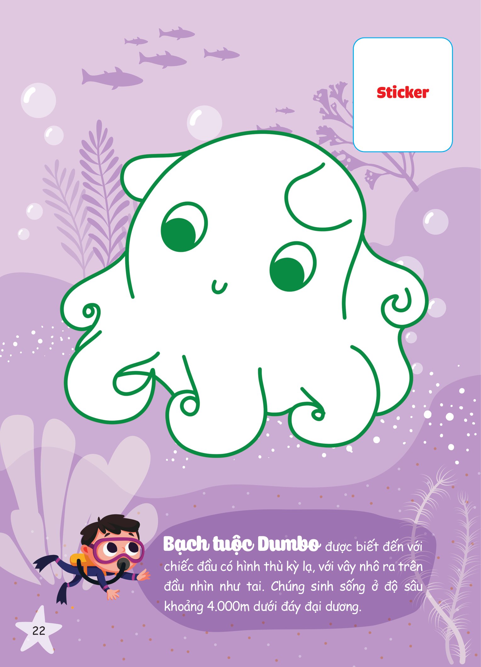 con tô màu - thám hiểm đáy biển sâu