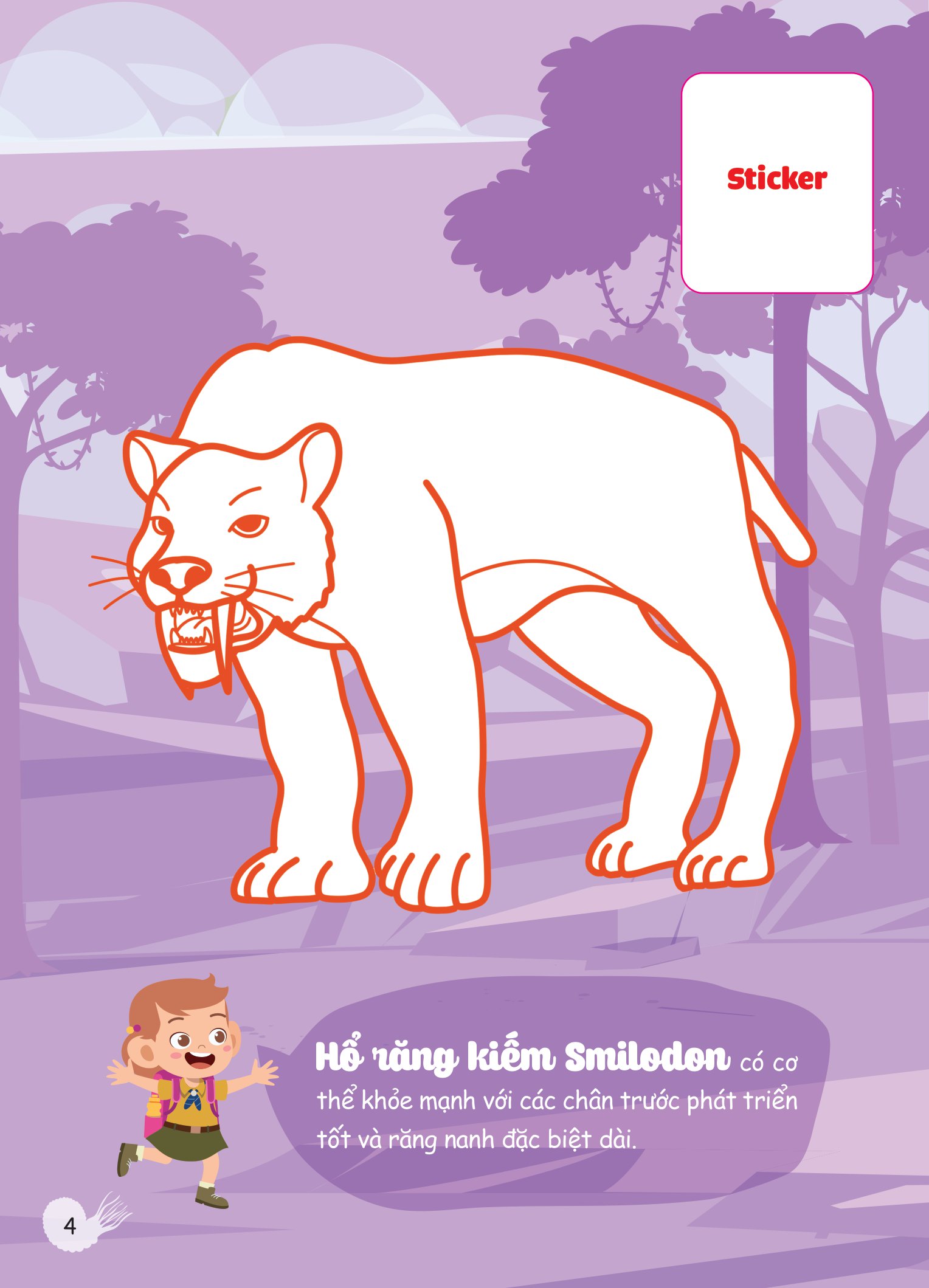 con tô màu - thám hiểm động vật cổ đại