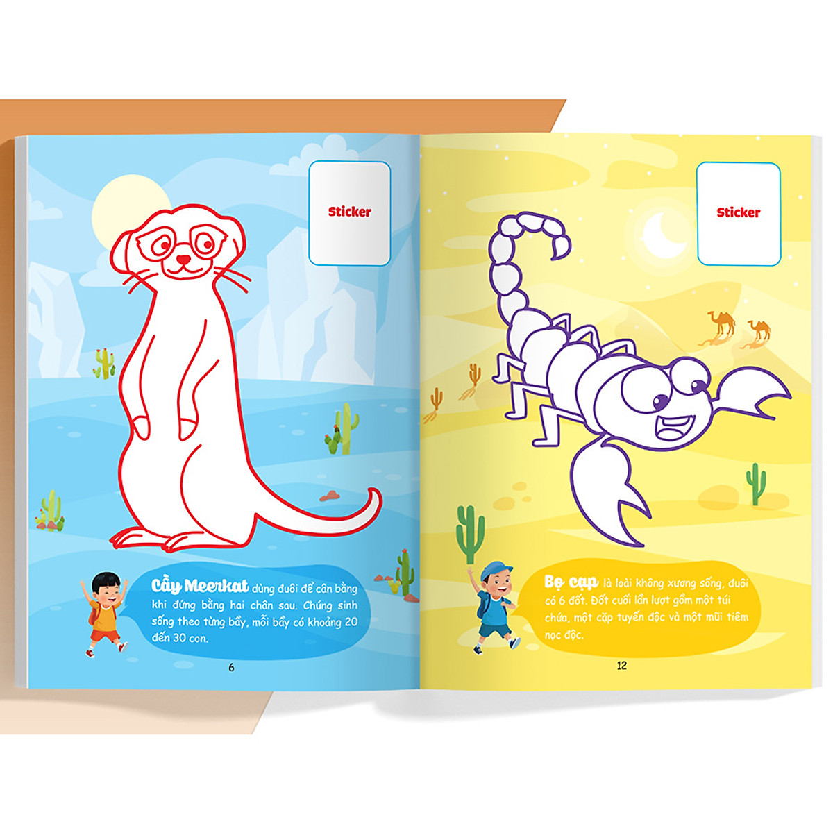 con tô màu - thám hiểm sa mạc