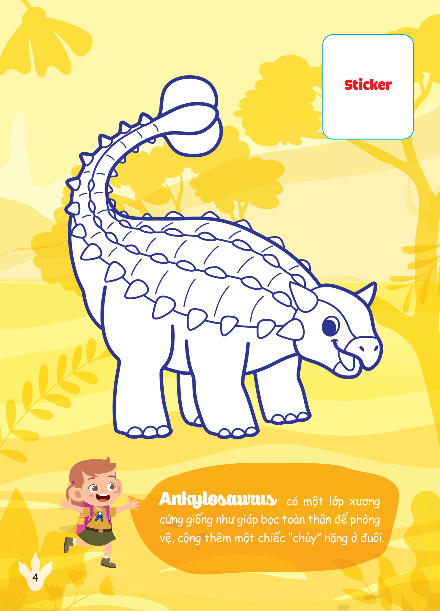 con tô màu - thám hiểm thế giới khủng long