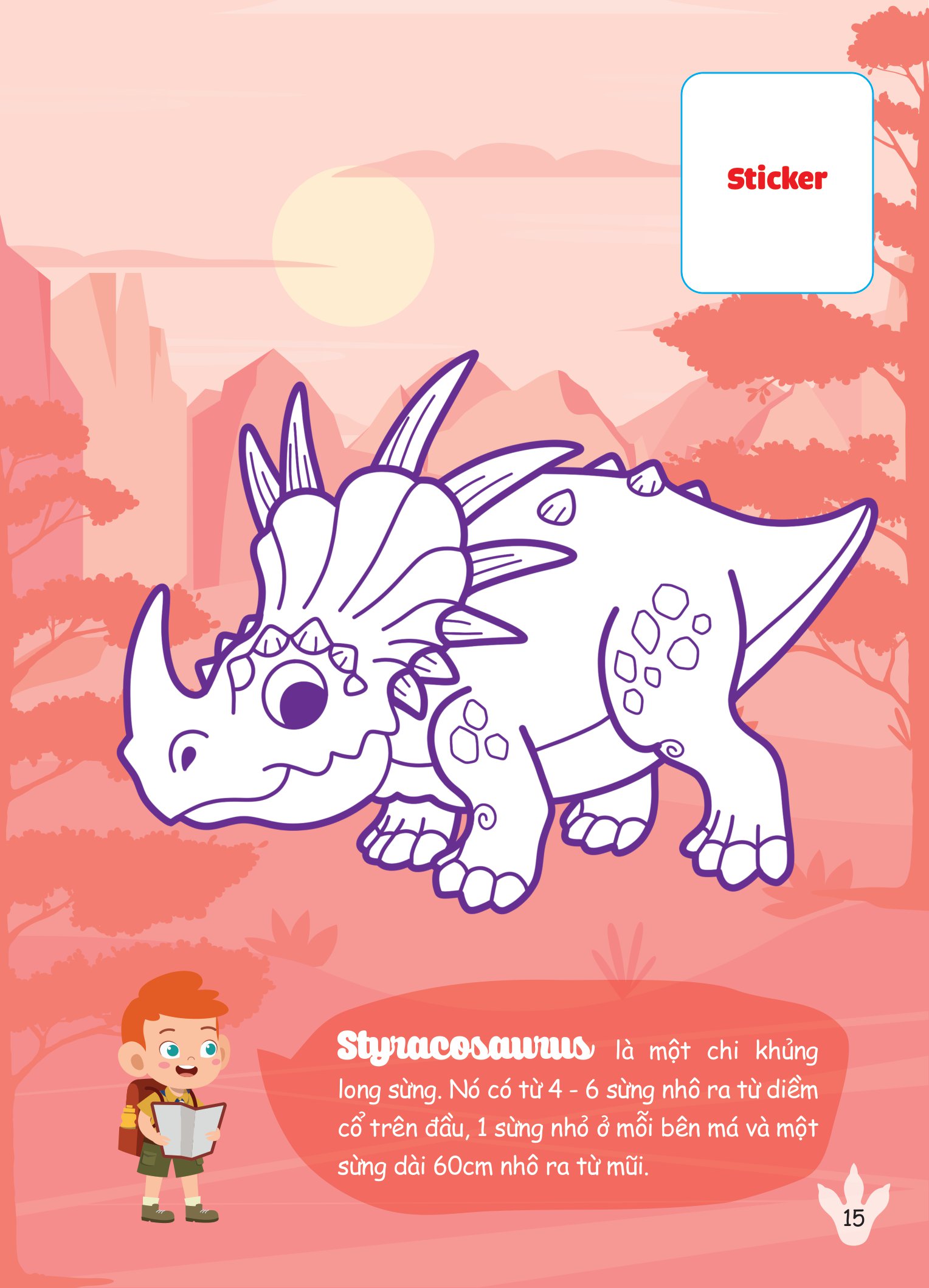 con tô màu - thám hiểm thế giới khủng long