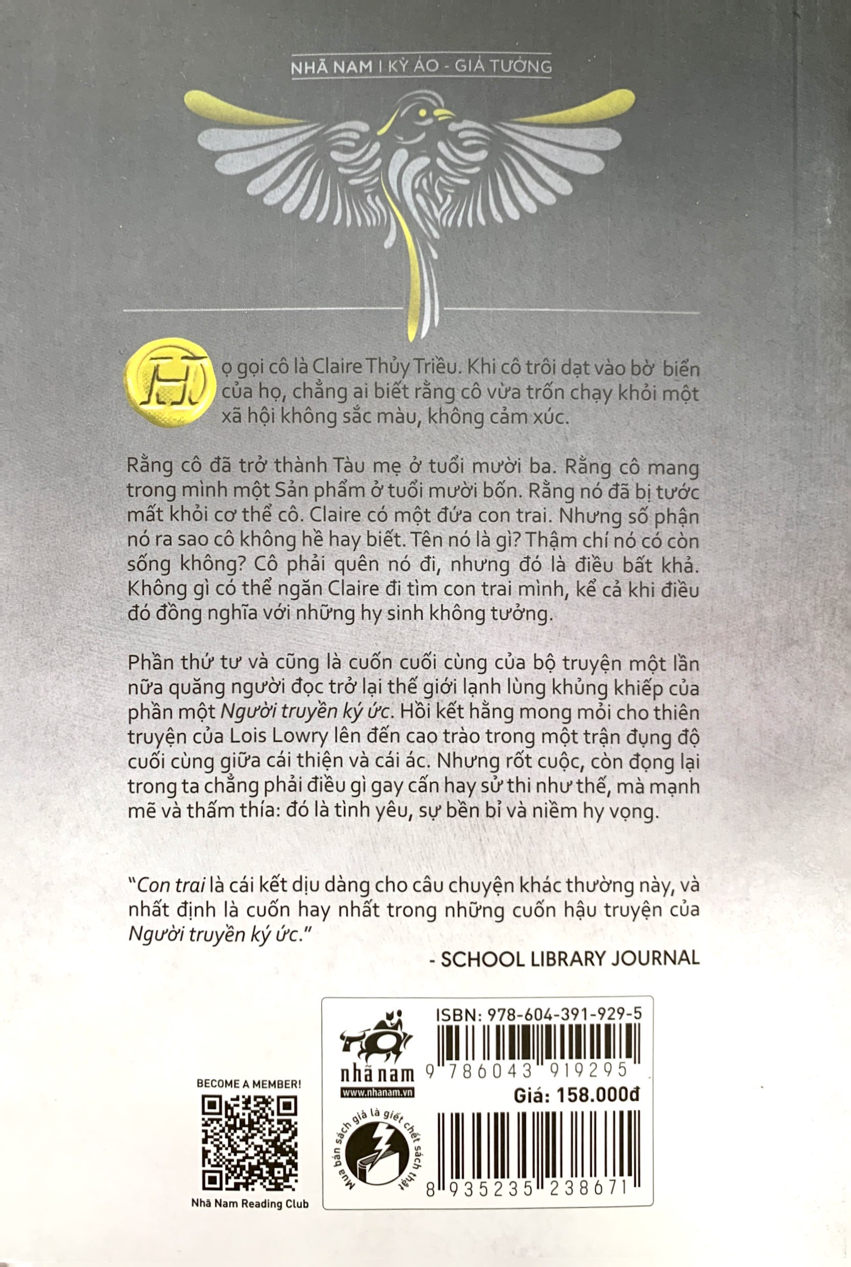 con trai - phần thứ tư của người truyền ký ức