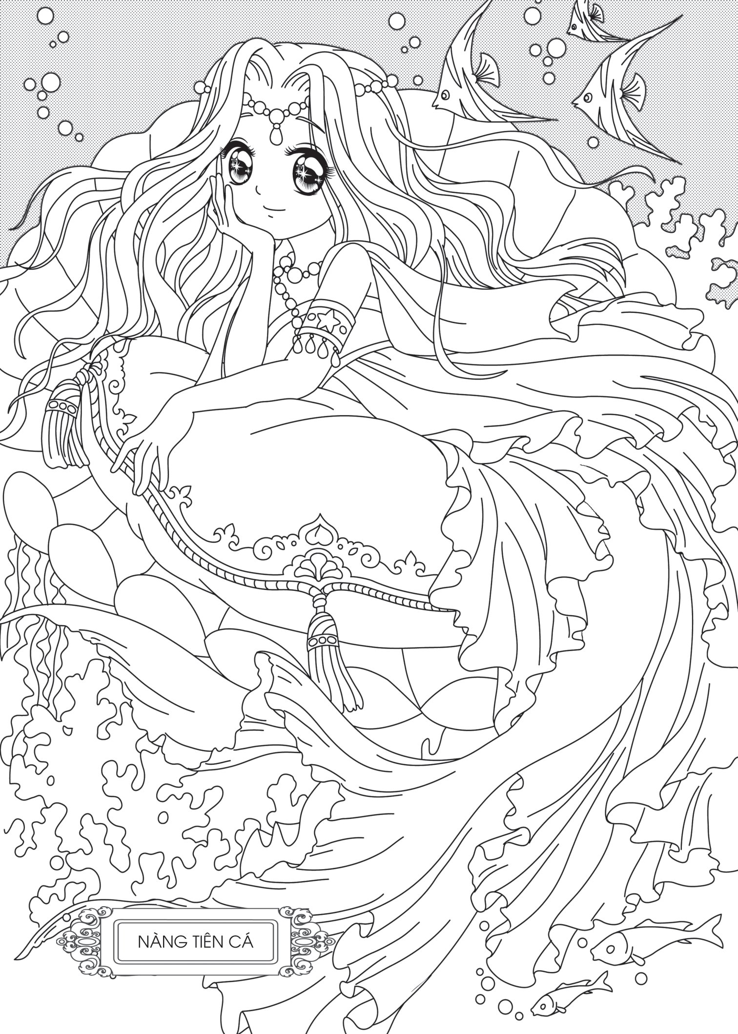 công chúa cổ tích_tô màu công chúa