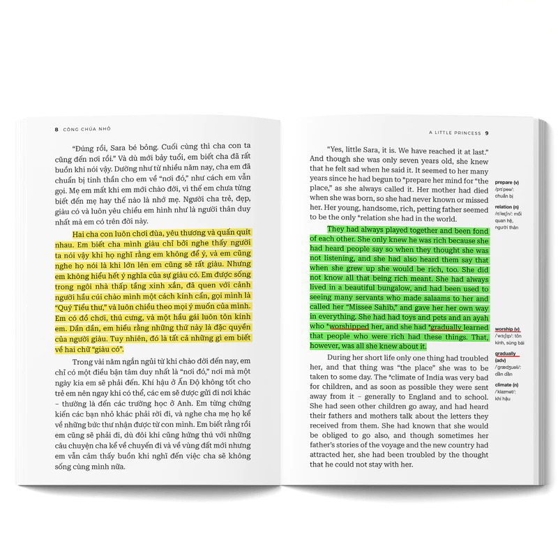 công chúa nhỏ - a little princess - song ngữ việt-anh