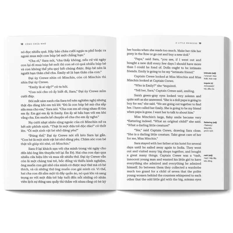 công chúa nhỏ - a little princess - song ngữ việt-anh