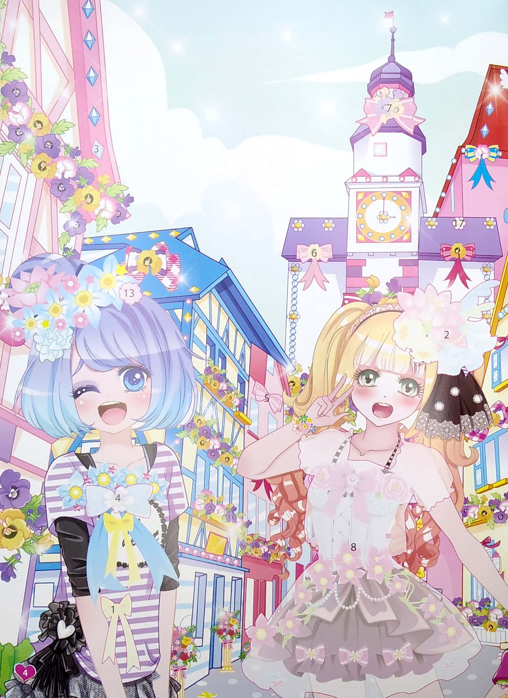 công chúa vương quốc hoa - 1000 hình dán trang phục công chúa - công chúa hoa cúc (tái bản 2023)